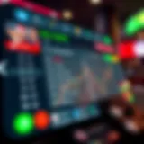 User interface of a betting app showcasing live odds