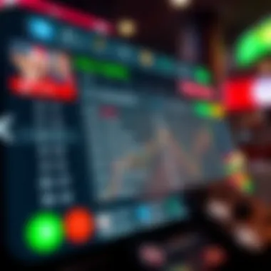 User interface of a betting app showcasing live odds