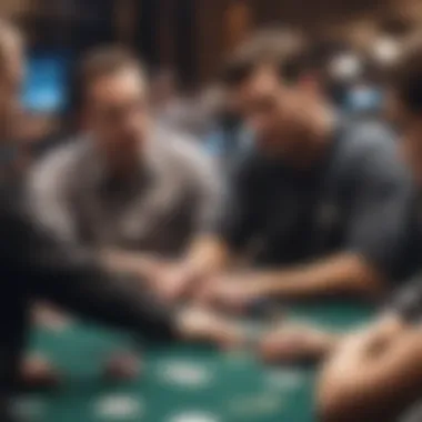 An intense moment captured during a free poker tournament at WPT.