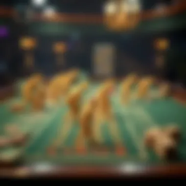 A historical depiction of the evolution of craps through the ages.