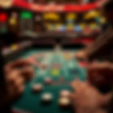 A strategic layout illustrating various bets and strategies in craps.