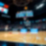 Visual representation of Las Vegas basketball betting odds