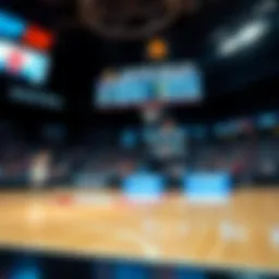 Visual representation of Las Vegas basketball betting odds