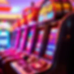 A sophisticated Bally slot machine showcasing vibrant graphics