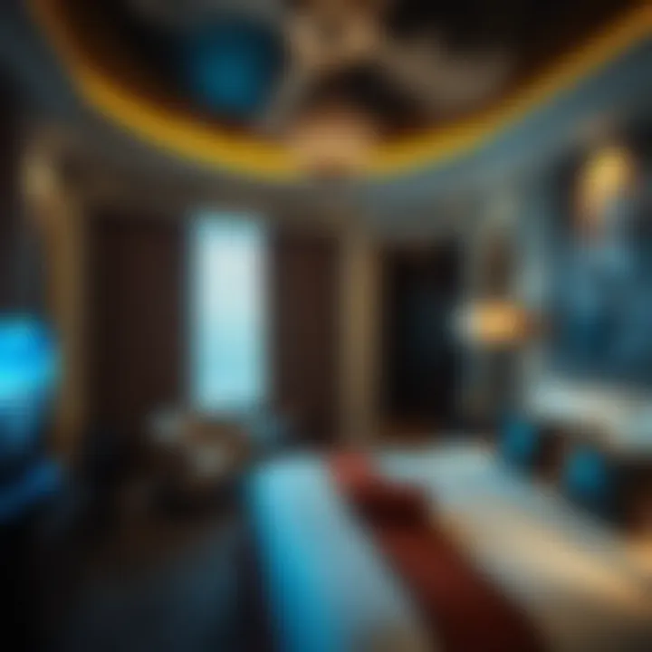 Luxurious hotel room in Las Vegas