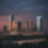 New Jersey skyline with sports imagery