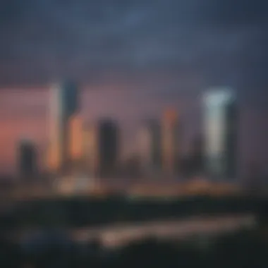 New Jersey skyline with sports imagery