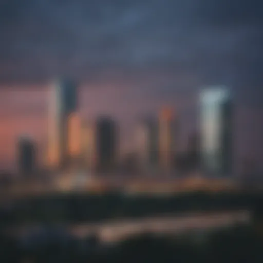 New Jersey skyline with sports imagery