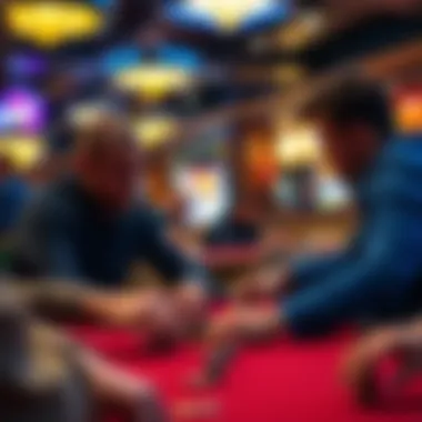 Strategic Showdown A strategic showdown between players at Cache Creek