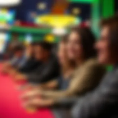 Vibrant Gaming Atmosphere Vibrant atmosphere capturing the essence of gamers at Cache Creek