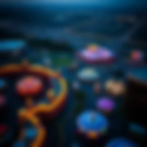 Aerial view of a bustling casino complex in Mississippi