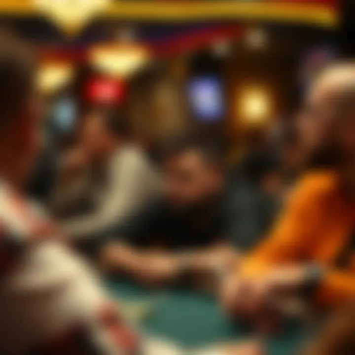 Participants engaged in an intense moment at a Cleveland poker tournament