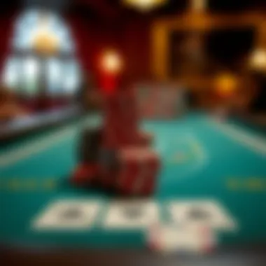 Visual representation of Texas Hold'em gameplay layout