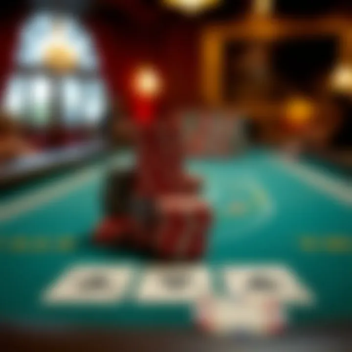 Visual representation of Texas Hold'em gameplay layout