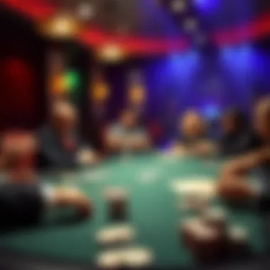 Illustration showcasing the historical evolution of poker