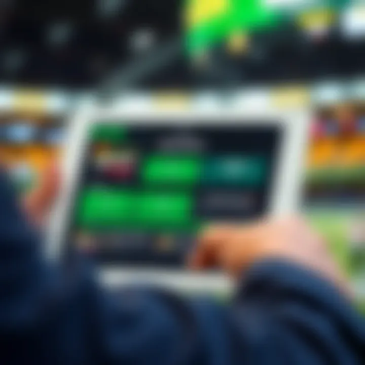 User-friendly interface of DraftKings Sportsbook iPad app