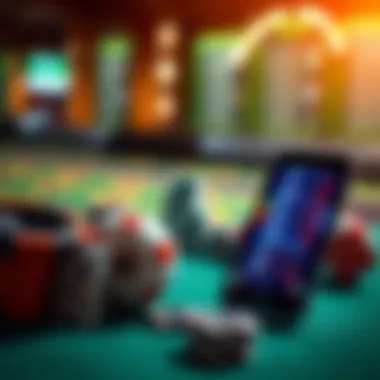 Conceptual image representing the advantages of using sports betting apps