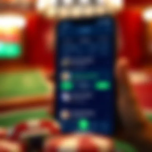 User interface of a popular sports betting app showcasing live betting options