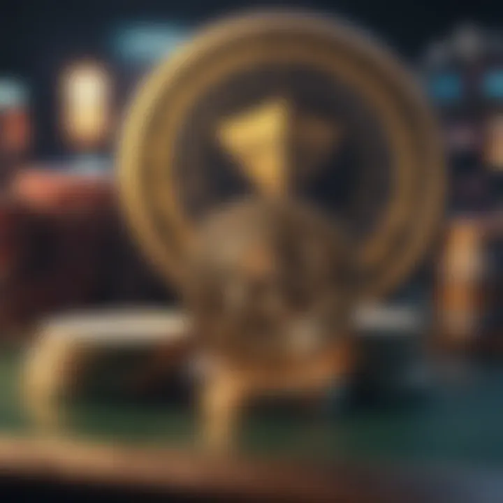Illustration of advantages and challenges in cryptocurrency gambling