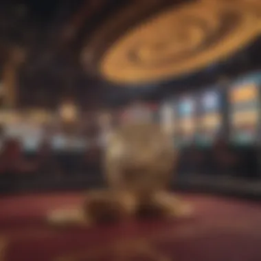 Virtual casino environment showcasing cryptocurrency integration