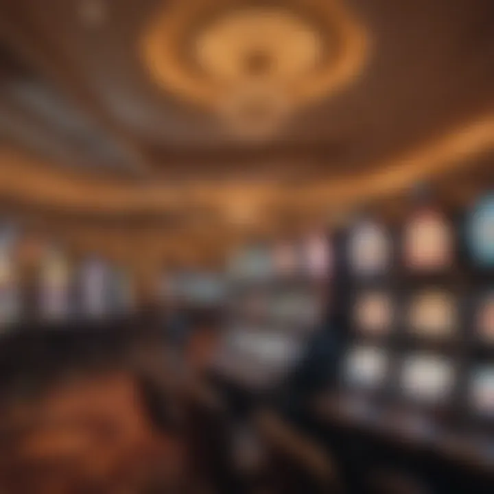 Interior gaming area filled with slot machines and gaming tables