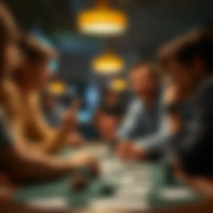 Virtual card game interaction among friends