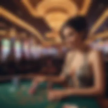 Vibrant Entertainment Experience Exciting entertainment show in a casino