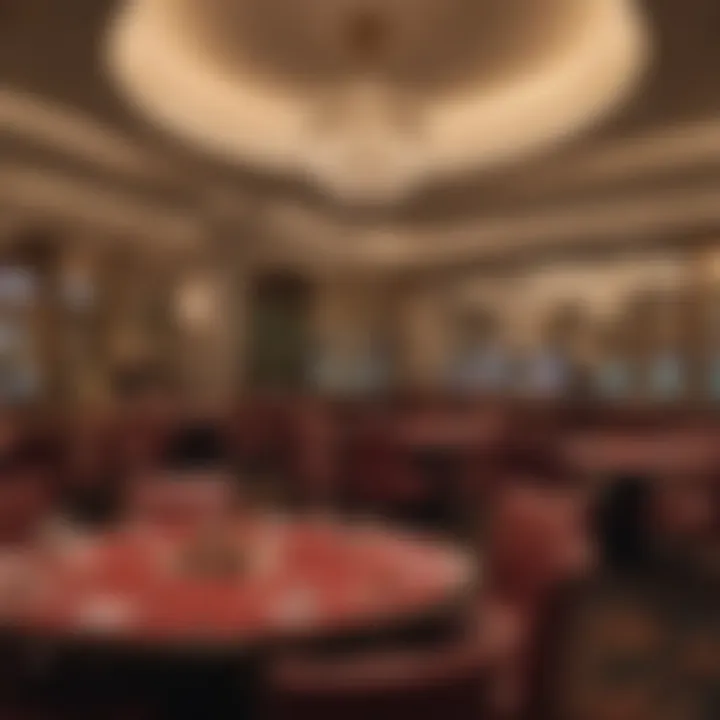 Gourmet dining experience within a casino