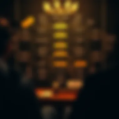 An intricate flowchart visualizing game theory applications in betting