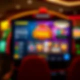 Vibrant casino game interface showcasing no download options