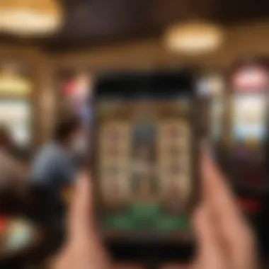 Player engaging with Texas Tea slots on mobile device