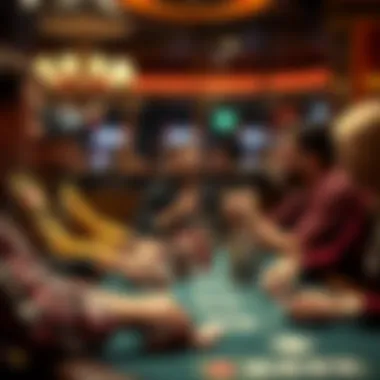 A group of players celebrating a win at a poker table