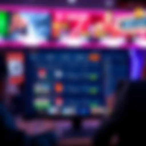 A vibrant interface of an online betting platform showcasing various sports options