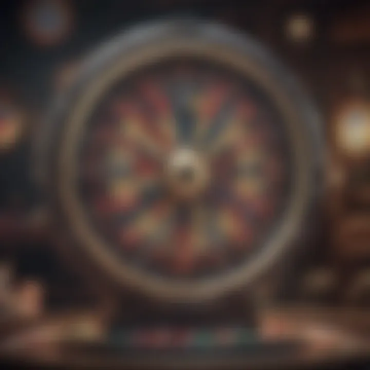 A captivating visual of a jackpot wheel in motion, symbolizing the chance to win big.