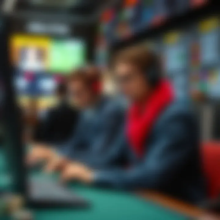 Customer support in action at a betting site