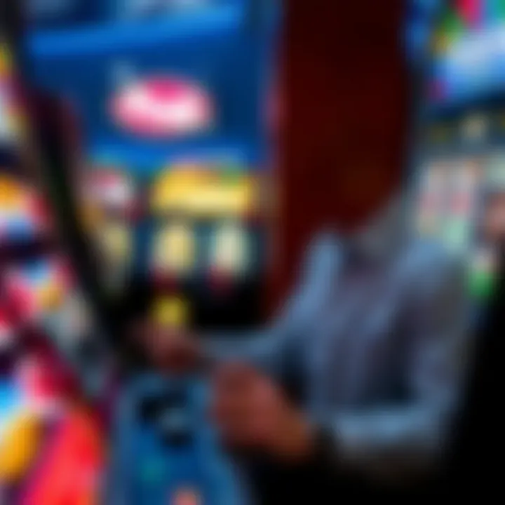 A player engaging with a penny slot game