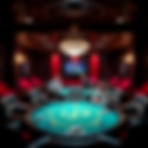 Luxurious interior of a poker lodge showcasing atmosphere