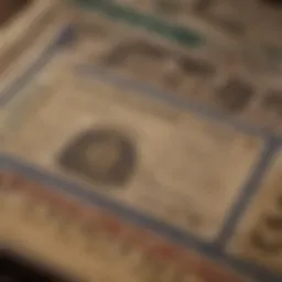 A vintage lottery ticket showcasing the history of lotteries in New Jersey