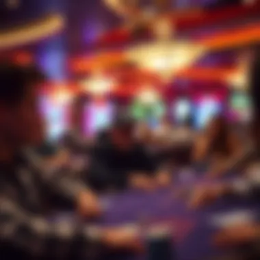 An intense poker tournament in progress at Magic City Casino