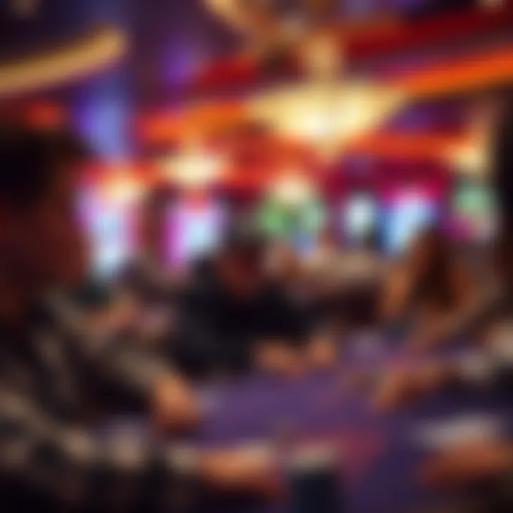 An intense poker tournament in progress at Magic City Casino