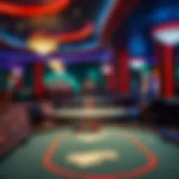 A captivating view of the poker tables at Magic City Casino