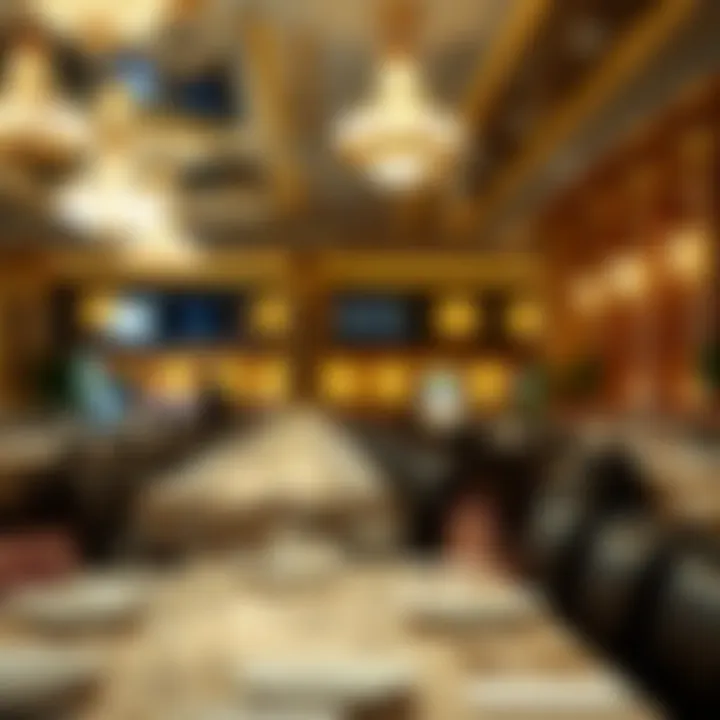 Golden Nugget Dining Experience Elegant dining area featuring a gourmet restaurant with a lavish setting