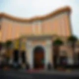 Exterior view of the Golden Nugget Hotel and Casino showcasing its grandeur