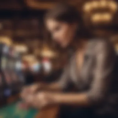 Engaging with Free Slot Games on Digital Devices Player engaging with free slot games on a device