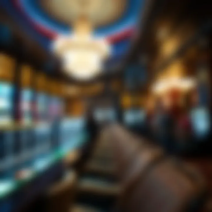The Elegant Atmosphere of Casino Lounges A serene lounge area inside a luxurious Las Vegas casino.