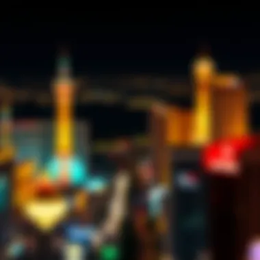 Illuminated Splendor of the Las Vegas Strip A stunning view of the iconic Las Vegas Strip illuminated at night.