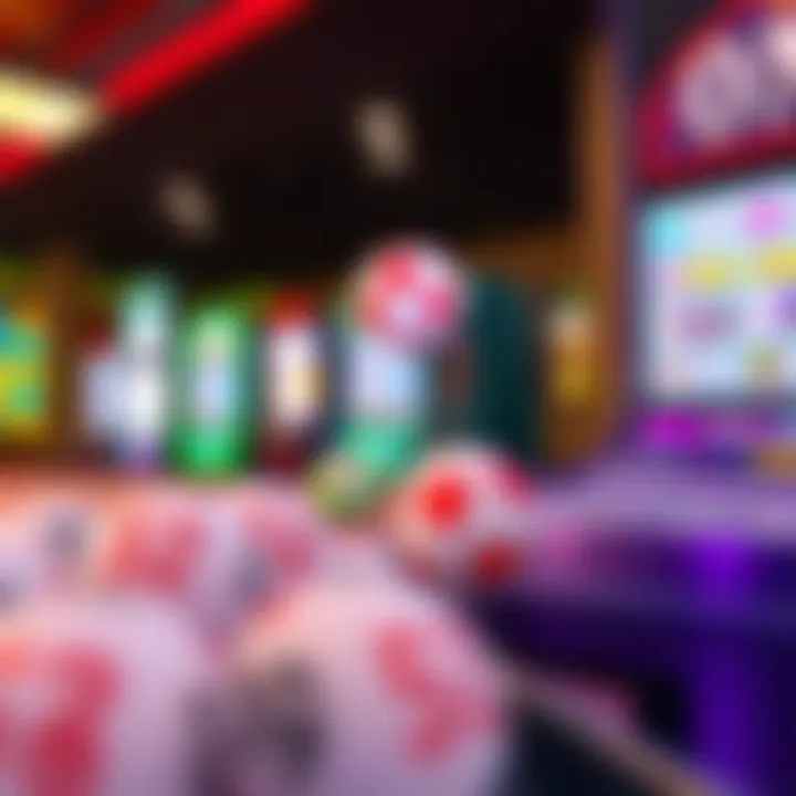 Visual representation of various lottery games available