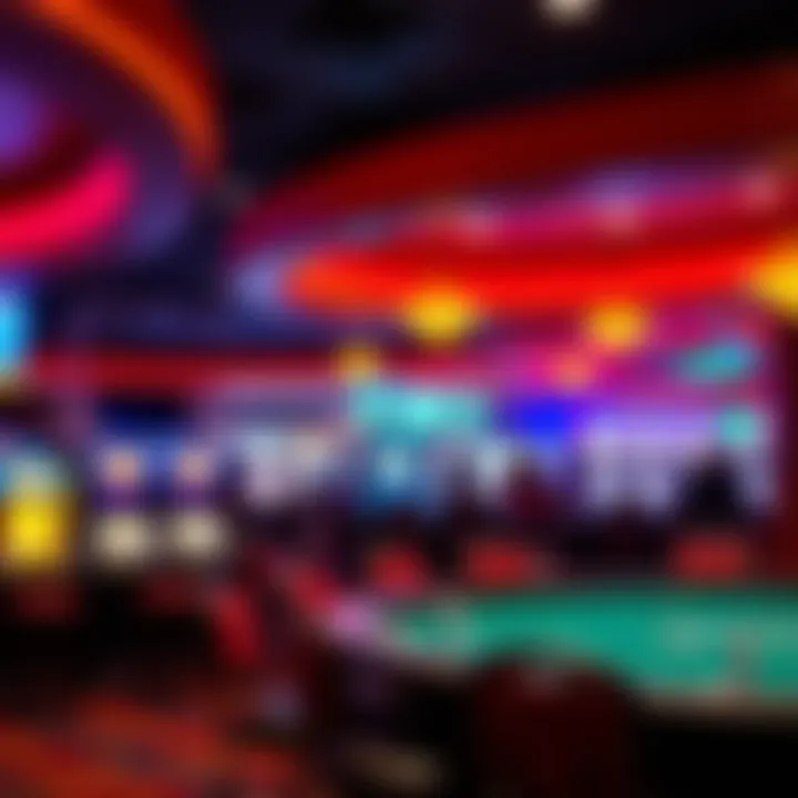 Interior view of TwinSpires Casino showcasing vibrant gaming area