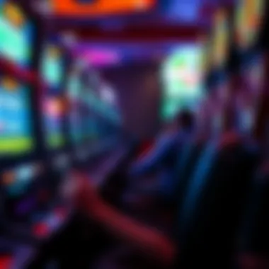 Close-up of a player engaging with a slot machine at TwinSpires Casino