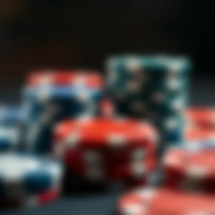 Close-up view of high-quality materials used in the manufacturing of poker chips.